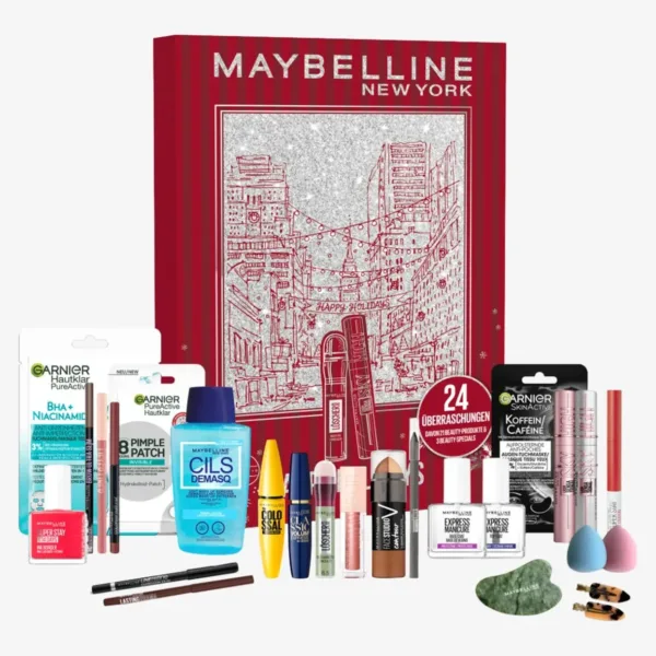 Адвент-календарь Maybelline New York с косметикой - 24 окошка