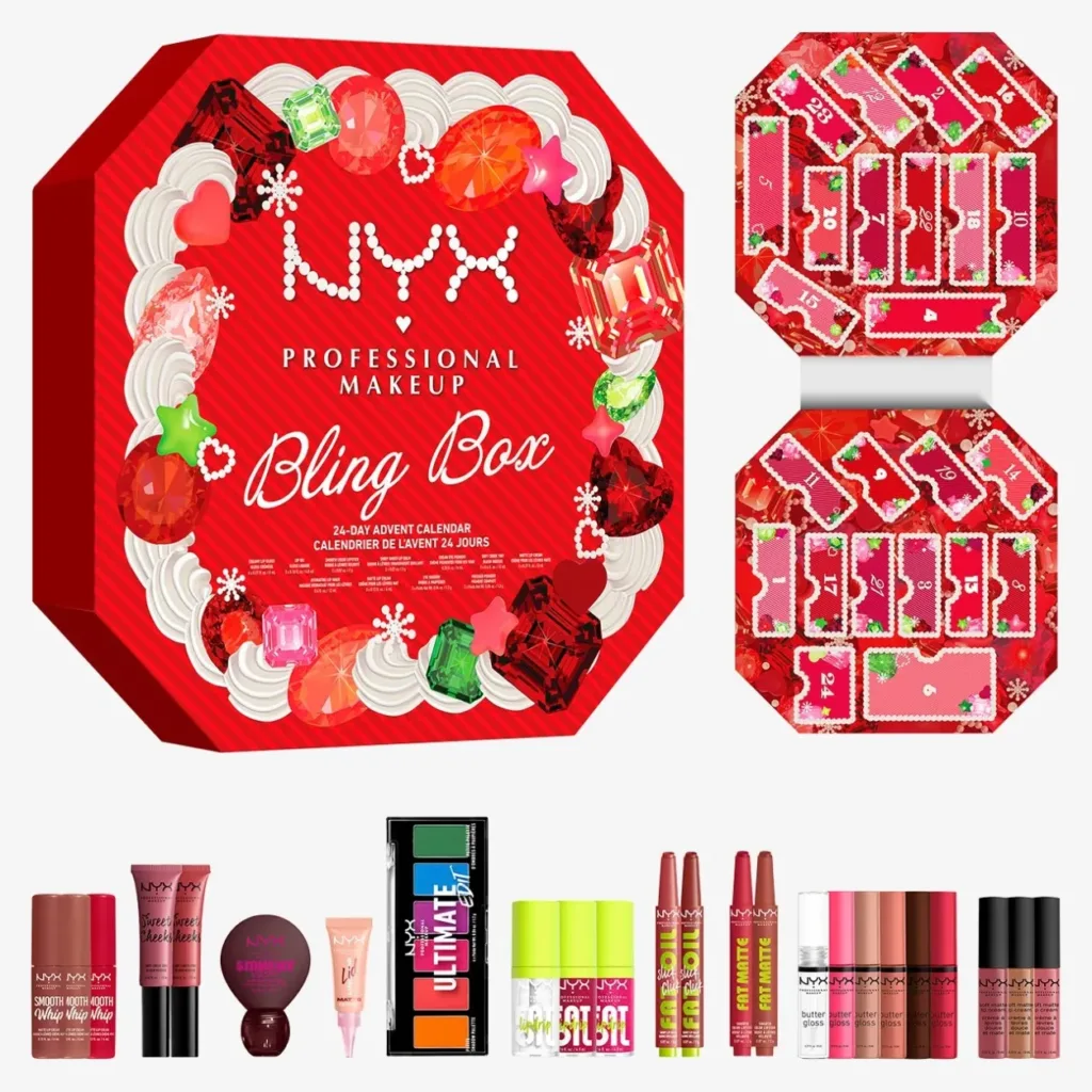 NYX Professional Makeup advento kalendorius - Bling the Halls