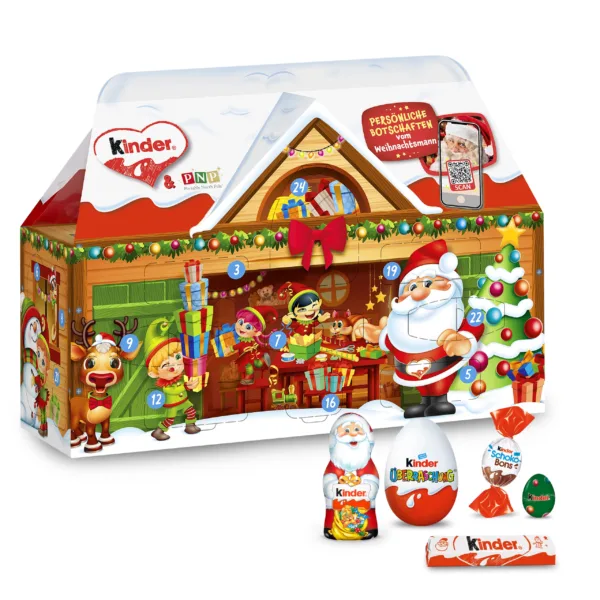 Адвент-календарь Kinder Mix в форме 3D-домика