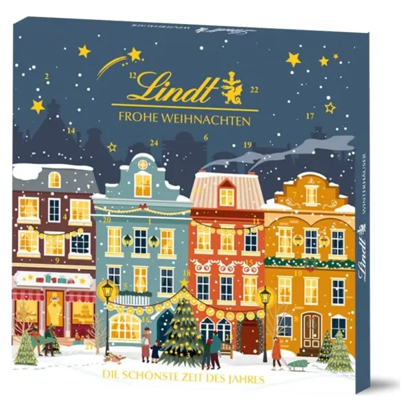 Адвент-календарь Lindt с шоколадом - Зимние домики