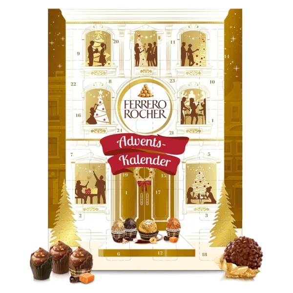 Адвент-календарь Ferrero Rocher & Goldene Momente с шоколадными конфетами