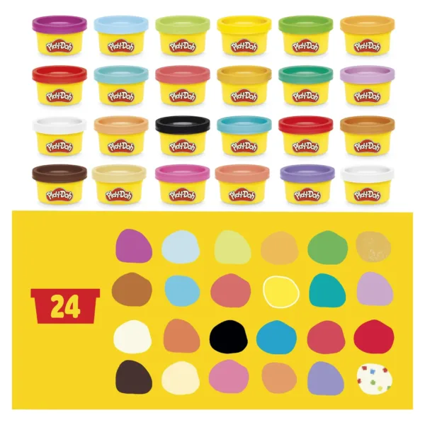 Play-Doh plastilino advento kalendorius