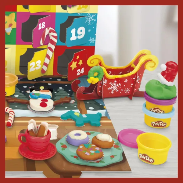 Play-Doh plastilino advento kalendorius