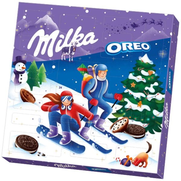 Адвент-календарь Milka & Oreo с шоколадом и печеньем