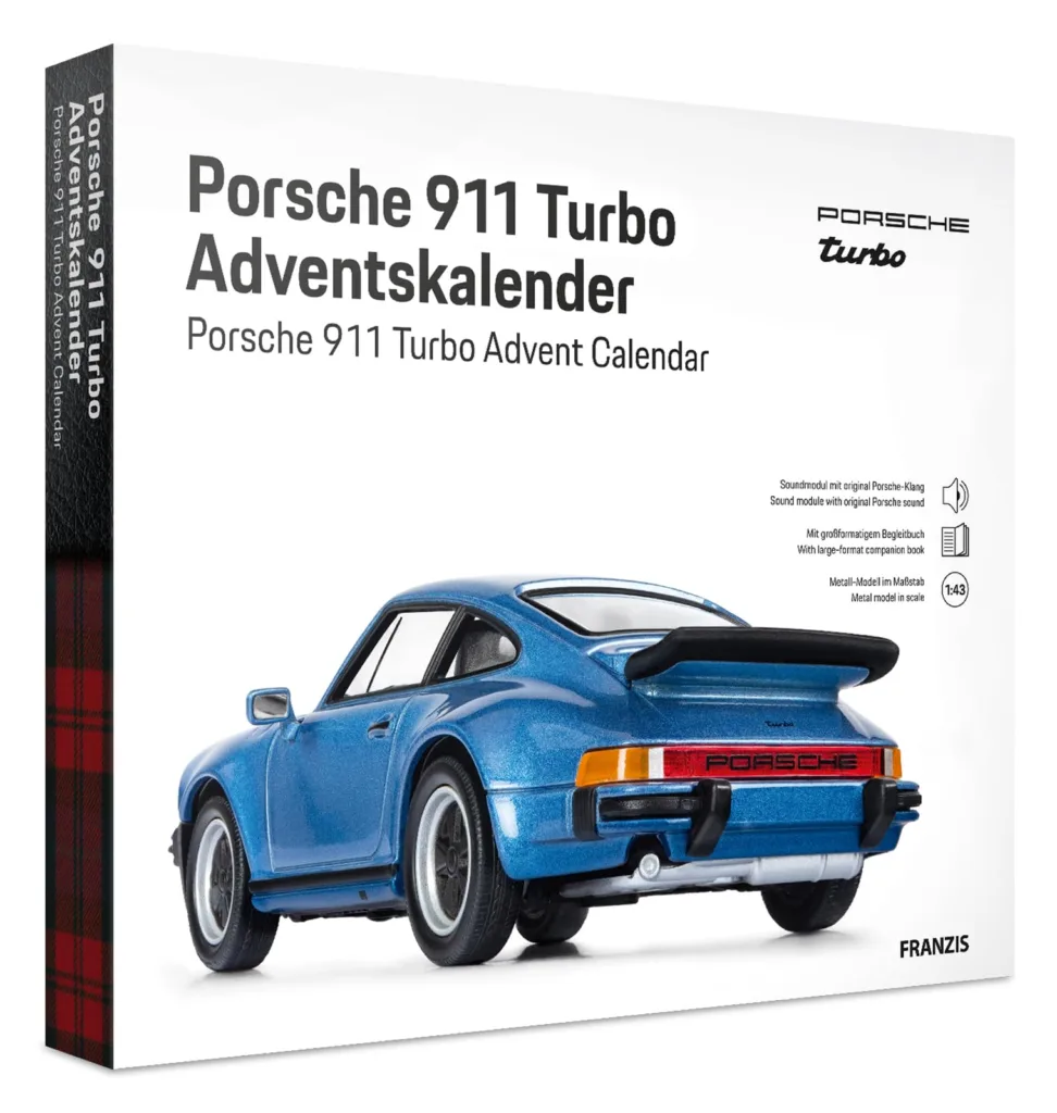 Porsche 911 Turbo advento kalendorius - modelis 1:43 su garsu