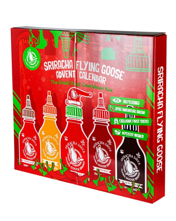 Адвент-календарь Flying Goose с соусами Sriracha