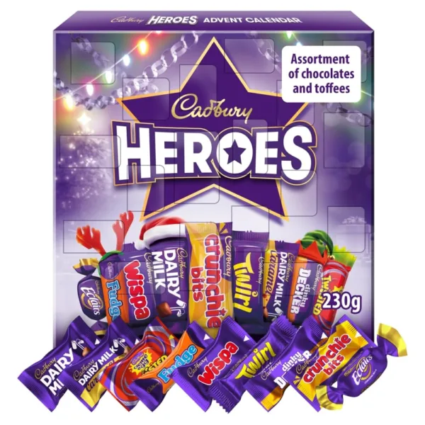 Адвент-календарь Cadbury Heroes с шоколадными конфетами
